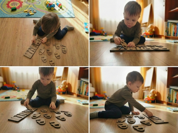 Ahşap Anahtar Kilit Eşleştirme Oyunu - Montessori Eğitici Zeka Oyuncağı (Boya Seti Hediyeli)