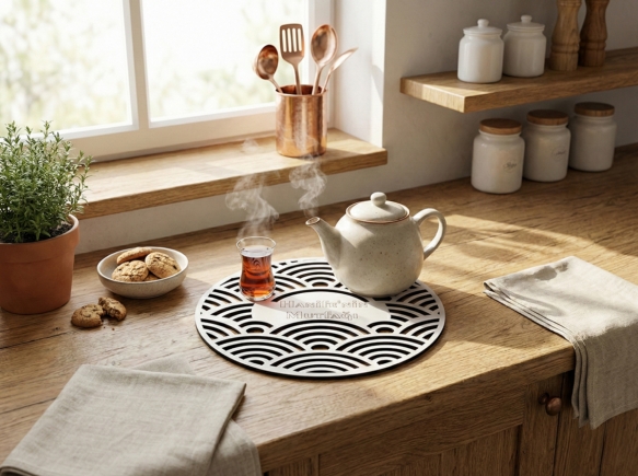 Kişiye Özel İsimli Ahşap Nihale - 20x20 cm Dekoratif Mutfak Ürünü (5mm Kalınlık)