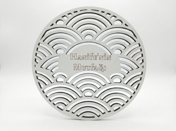 Kişiye Özel İsimli Ahşap Nihale - 20x20 cm Dekoratif Mutfak Ürünü (5mm Kalınlık)