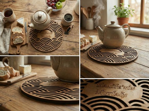 Kişiye Özel İsimli Ahşap Nihale